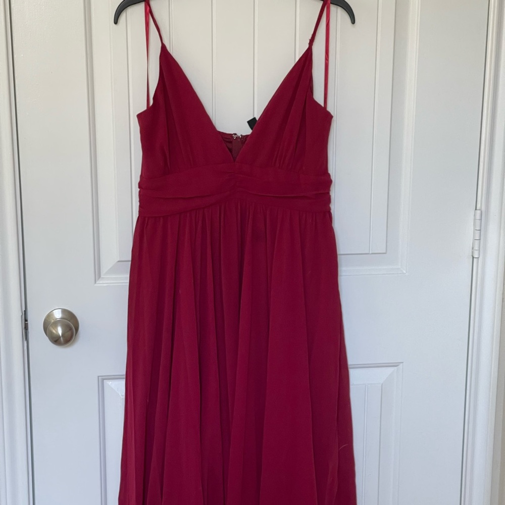 Windsor Red spaghetti strap dress